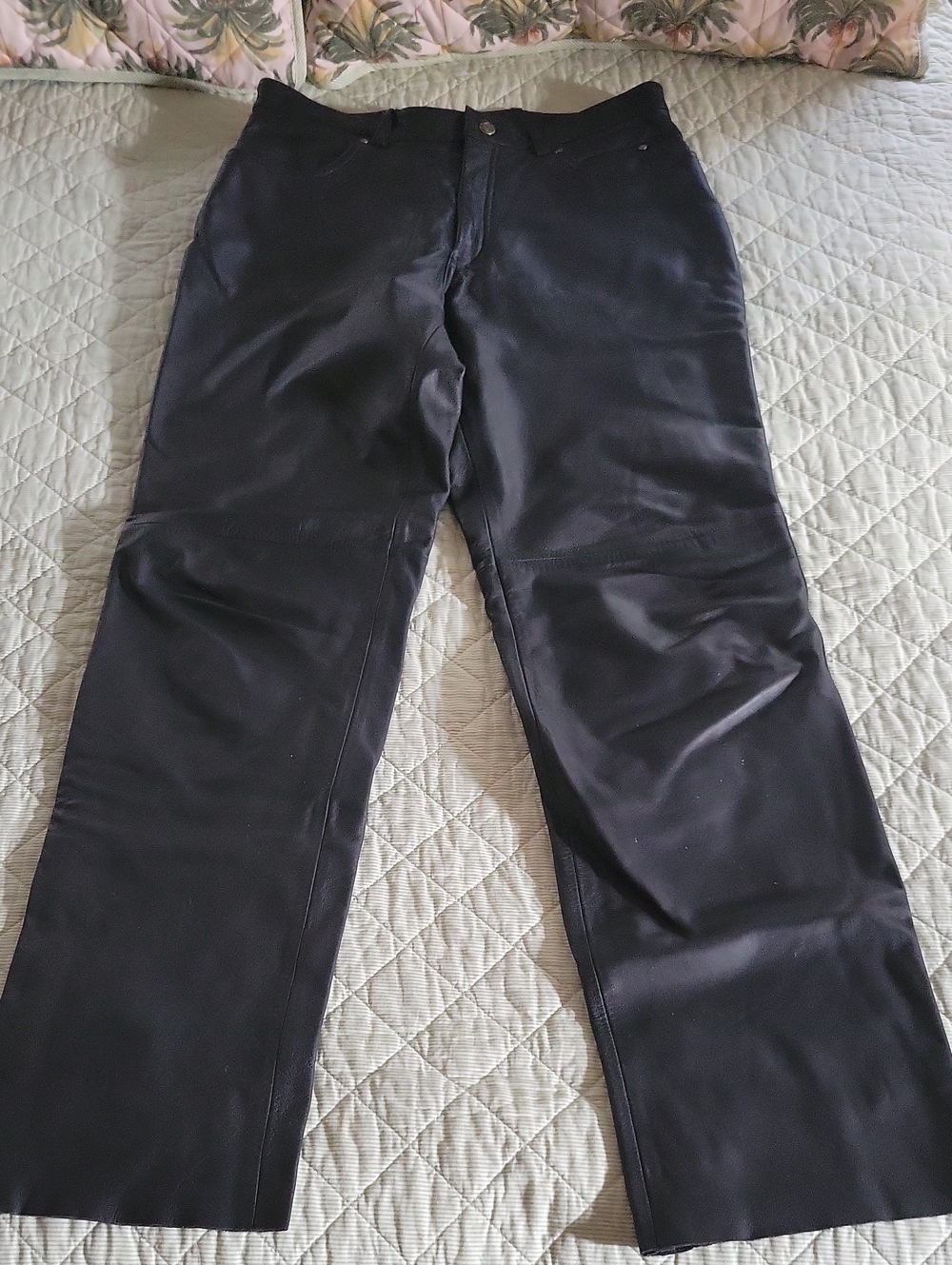 Harley-Davidson Black Leather Men's Pants